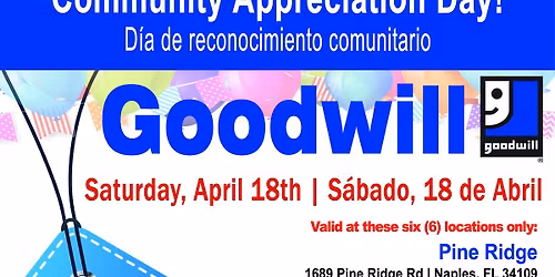 Community Appreciation Day Sale - 6 Stores!