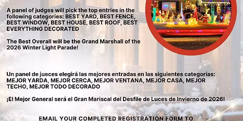 Winter Lights Extravaganza Contest