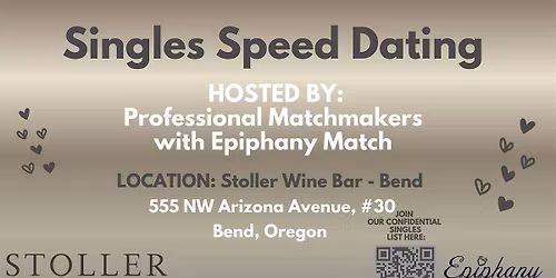5\/11\/26 Singles Speed Dating at Stoller (ages 25ish-49ish)