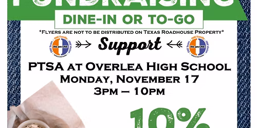 Overlea High School Texas Roadhouse Fundraiser