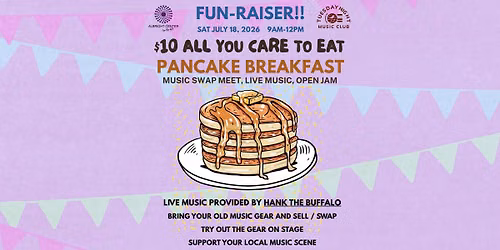AYCE Pancake Breakfast and Swap Meet with Hank the Buffalo!