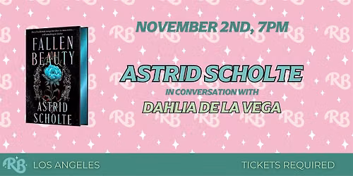 Astrid Scholte LA Book Event for Fallen Beauty