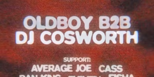 UNDR SOUNDS &amp; Left Handed Presents: OLDBOY B2B DJ Cosworth