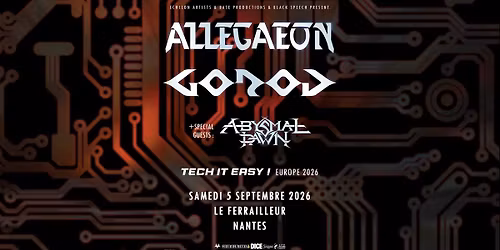 Allegaeon + Gorod + Abysmal Dawn - Nantes