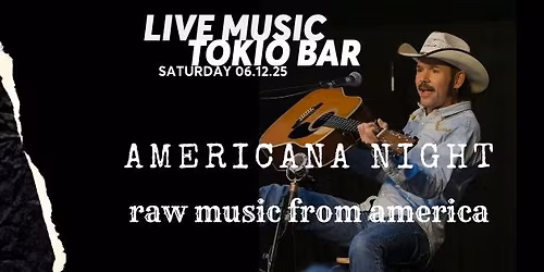Americana night \/\/ Saturday 6. dec - Live with Mark Schedler 