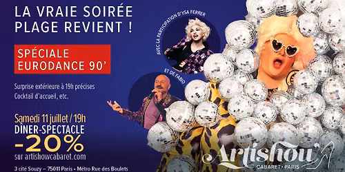 SOIREE PLAGE ! EURODANCE 90' AVEC YSA FERRER