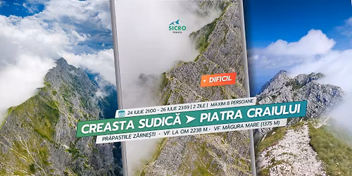 Drume\u021bie avansat\u0103: Creasta sudic\u0103 \u27a4 Piatra Craiului