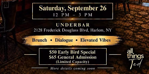 The Conversation w\/ coach Ted @ The Underbar Row House Restaurant