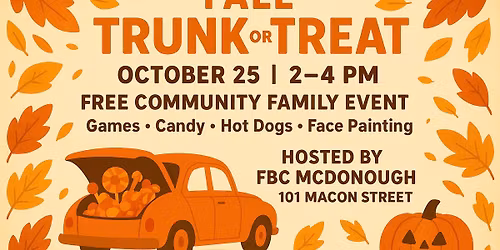 FBC McDonough. Trunk or Treat