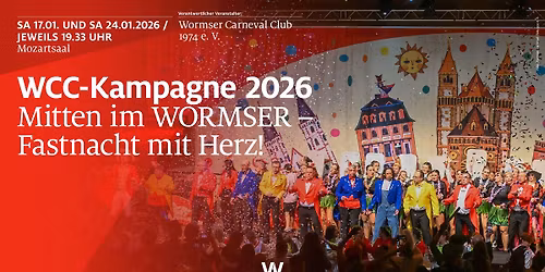 WCC-Kampagne 2026: \u201eMitten im WORMSER\u201c \u2013 Fastnacht mit Herz!