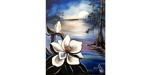 Moonlit Lake and Magnolias - Paint and Sip in Denver | Classpop!\u2122