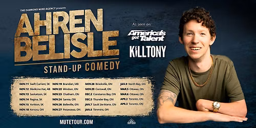 Ahren Belisle Live In Cornwall ON