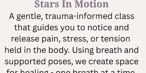 Yoga For Healing at Stars In Motion 