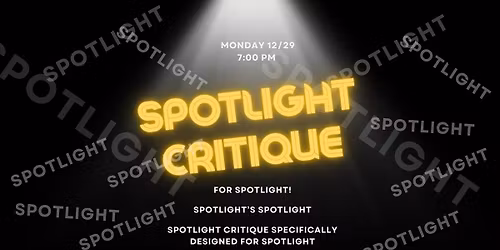 Spotlight Critique & Comp Prep - West Coast Swing Practice