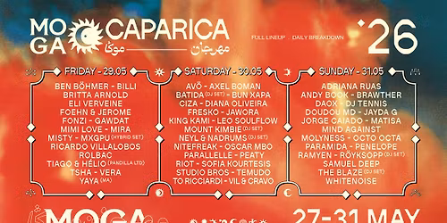 MOGA Festival - Costa de Caparica - 27th to 31st of May 2026
