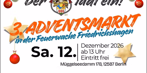 3. Adventsmarkt in der Feuerwache Friedrichshagen