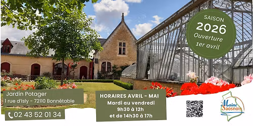 Ouverture du Jardin Potager pour la saison 2026