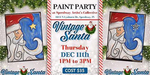 Vintage Santa at Speedway Artist's Collective