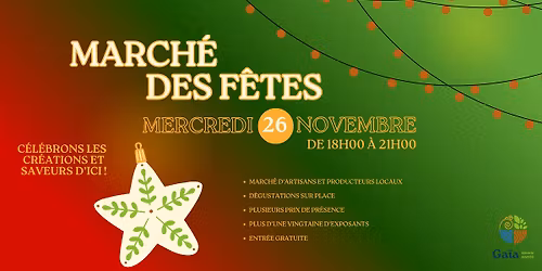 \ud83c\udf84March\u00e9 des f\u00eates chez Ga\u00efa : C\u00e9l\u00e9brons les cr\u00e9ations et saveurs d'ici !