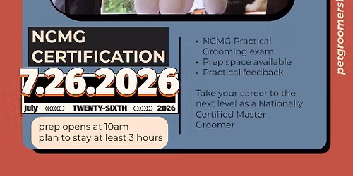 National certified master groomer practical exams