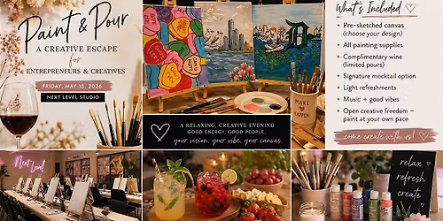 Paint & Pour: A Creative Escape for Entrepreneurs & Creatives