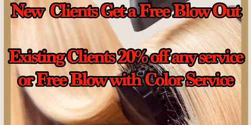 Free Blow Outs to Celebrate Our 5 Year Anniversary