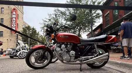 Vintage Motorcycle Display