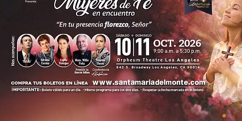 "Mujeres de Fe, en encuentro" (S\u00e1bado)
