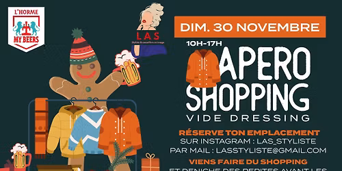 APÉRO SHOPPING 🛍️ • VIDE DRESSING 🍂 • MY BEERS L’HORME 🍻