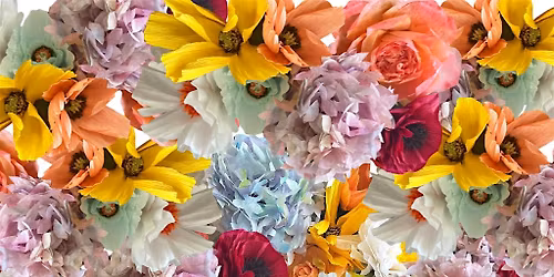 Paper Flower Workshop: Crepe Paper Assorted Blooms (Intermediate)