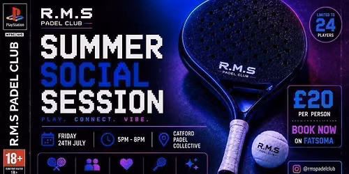 R.M.S Padel Club: Summer Social Session \u2600\ufe0f\ud83c\udfbe