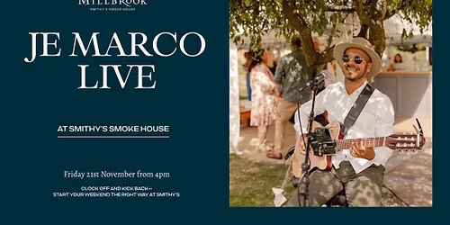 Je Marco Live at Smithy\u2019s Smoke House