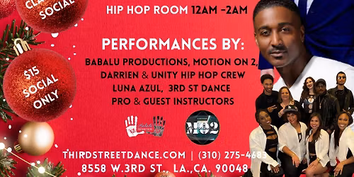 Bachata,Salsa Holiday Party at 3rd Street Dance