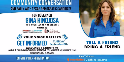 Community Conversation and Rally with Gina Hinojosa