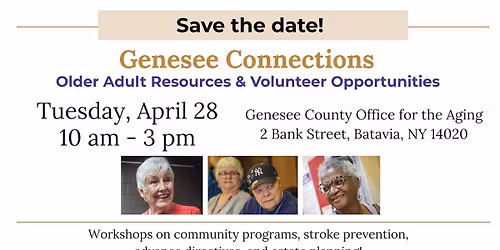 Genesee Connections - Older Adult Resources and Volunteer Opportunities
