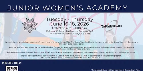 Junior Women's Academy - Palomar College