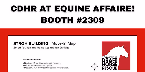 CDHR at Equine Affaire!  Booth #2309