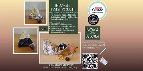 Triangle Twist Pouch with Amy Jarvis