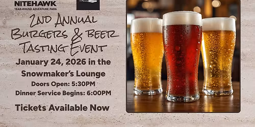 Burgers & Beer Tasting Experience