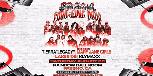 Old School Funk & Love Jams Live at Rainbow Ballroom