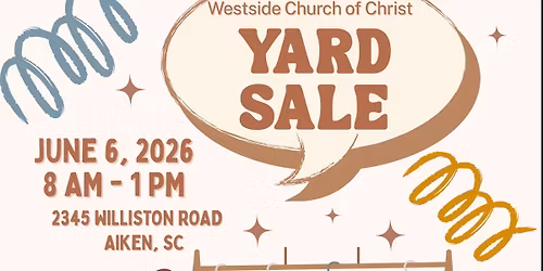 Westside Church of Christ Yard Sale