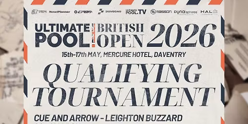 ULTIMATE POOL Qualifier at THE CUE & ARROW 22nd March 2026!!