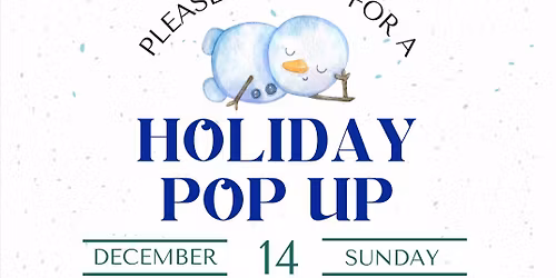 Holiday Pop Up Shop