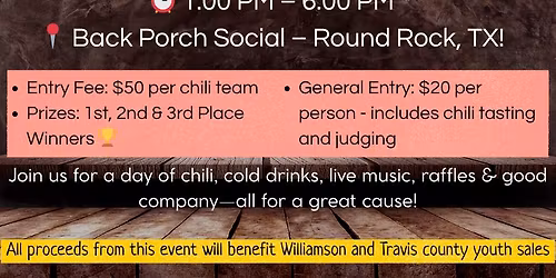 Chili Cook-off \/ Sunday Funday