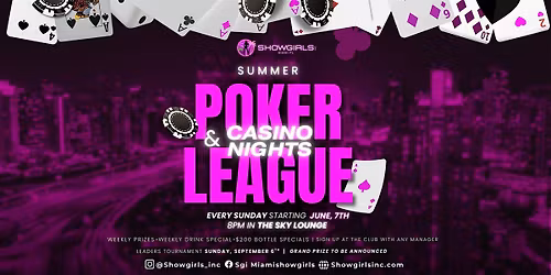 Showgirls Summer Poker League
