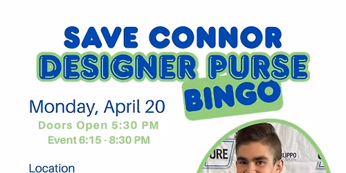 Save Connor Designer Purse Bingo