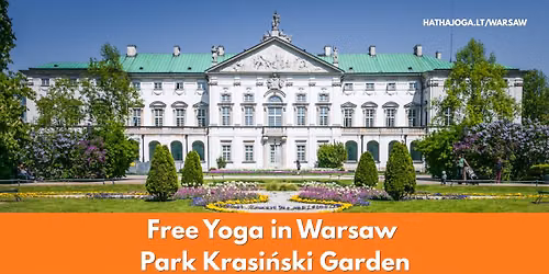 Free Yoga in Warsaw Park Krasinski Garden