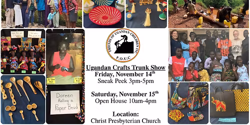 Ugandan Crafts Trunk Show