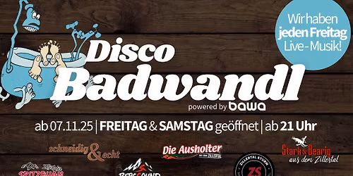 Live-Musik im Badwandl \u2013 jeden Freitag