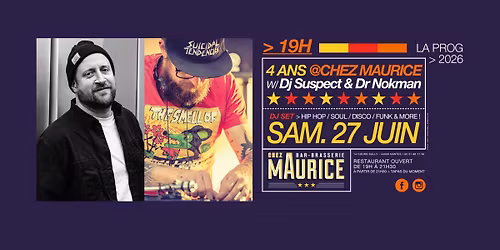4 Ans de Chez Maurice: Dj Suspect & Dr Nokman